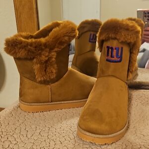 Women's Tan Ankle Boots with Fur Lining